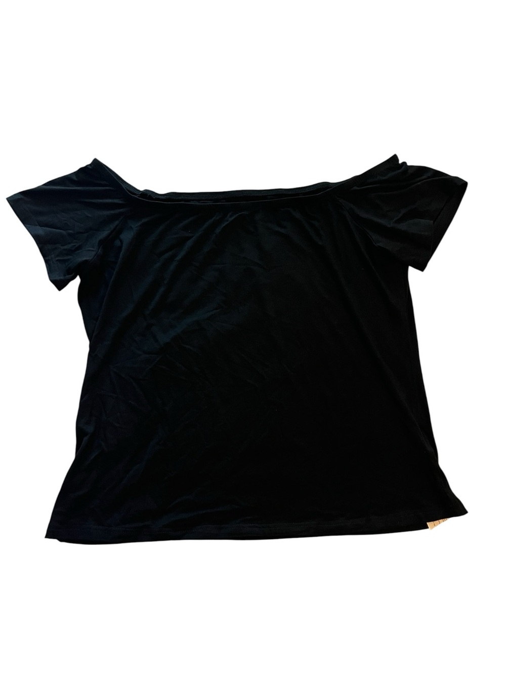 NWT BLACK off the shoulder flutter sleeve blouse women’s XL casual top